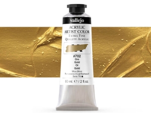 Vallejo Acrylic Artist Color 16702 Gold (Iridescent) (60ml)