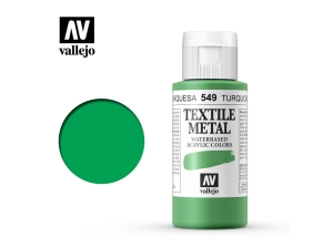 Vallejo Textile Color 40549 Metallic Turquoise (60ml)
