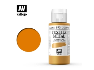 Vallejo Textile Color 40573 Metallic Copper (60ml)