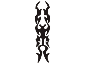 Aerograf szablona do tatuażu V076