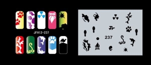 Szablon do paznokci (airbrush nail art) Fengda JFH12-237