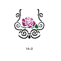 Szablon do błyszczącego tatuażu Fengda 14-02