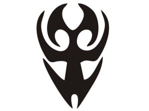 Aerograf szablona do tatuażu V028