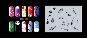 Szablon do paznokci (airbrush nail art) Fengda JFH12-233