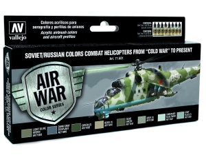 Vallejo Model Air Set 71601 Soviet / Russian colors Combat Helicopters post WWII to present (8)