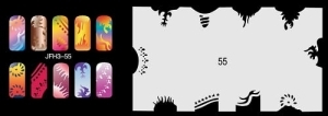 Szablon do paznokci (airbrush nail art) Fengda JFH03-055