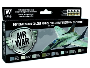 Vallejo Model Air Set 71605 Soviet / Russian colors MiG-29 "Fulcrum" from 80's to present (8)