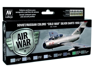 Vallejo Model Air Set 71610 Soviet / Russian colors "Cold War" Silver Darts 1950-1980 (8)