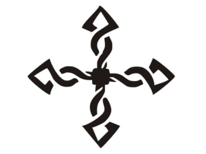 Aerograf szablona do tatuażu V012