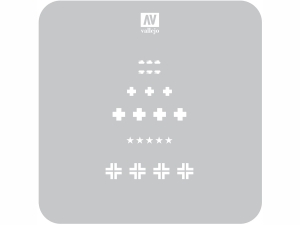 Vallejo Stencils ST-AFV001 Assorted German WWII Tank Marks