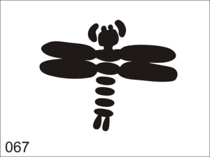 Aerograf szablona do tatuażu V067