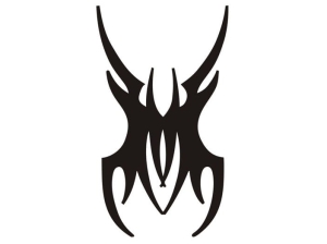 Aerograf szablona do tatuażu V030