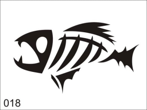 Aerograf szablona do tatuażu V018