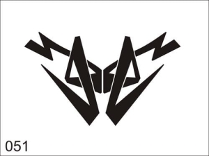 Aerograf szablona do tatuażu V051