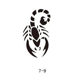 Szablon do błyszczącego tatuażu Fengda 07-09