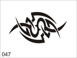 Aerograf szablona do tatuażu V047