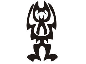 Aerograf szablona do tatuażu V029