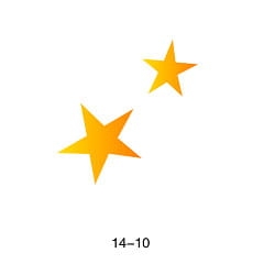 Szablon do błyszczącego tatuażu Fengda 14-10