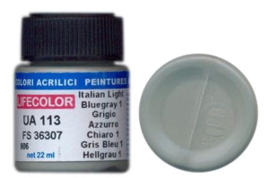 Farba LifeColor UA113 mimetic light blue grey 1