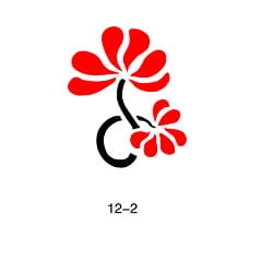 Szablon do błyszczącego tatuażu Fengda 12-02