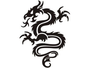 Aerograf szablona do tatuażu V003