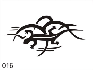 Aerograf szablona do tatuażu V016