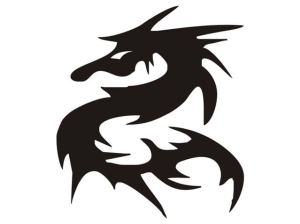 Aerograf szablona do tatuażu V011