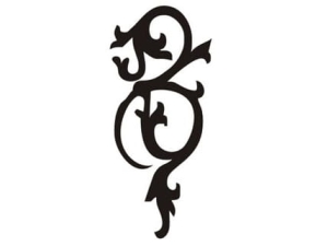 Aerograf szablona do tatuażu V008