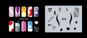 Szablon do paznokci (airbrush nail art) Fengda JFH12-234