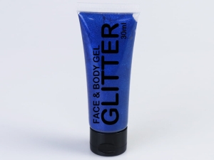 Glitter Gel Tube blue 30 ml