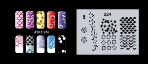 Szablon do paznokci (airbrush nail art) Fengda JFH12-224