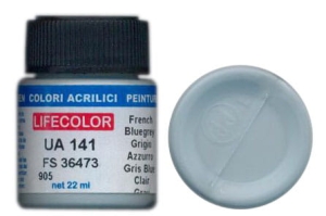 Farba LifeColor UA141 mimetic french blue grey