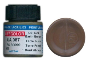 Farba LifeColor UA087 mimetic US tank earth brown